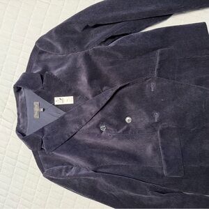 Talbots Navy Corduroy Blazer